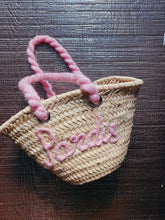 Load image into Gallery viewer, Daria customized straw bag with rope handle
