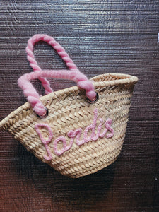 Daria customized straw bag with rope handle